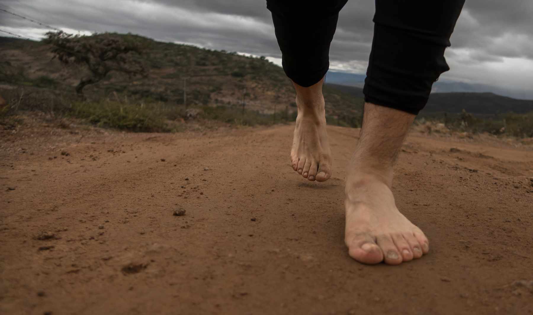 Man Walking Ingrown Toenail Concept